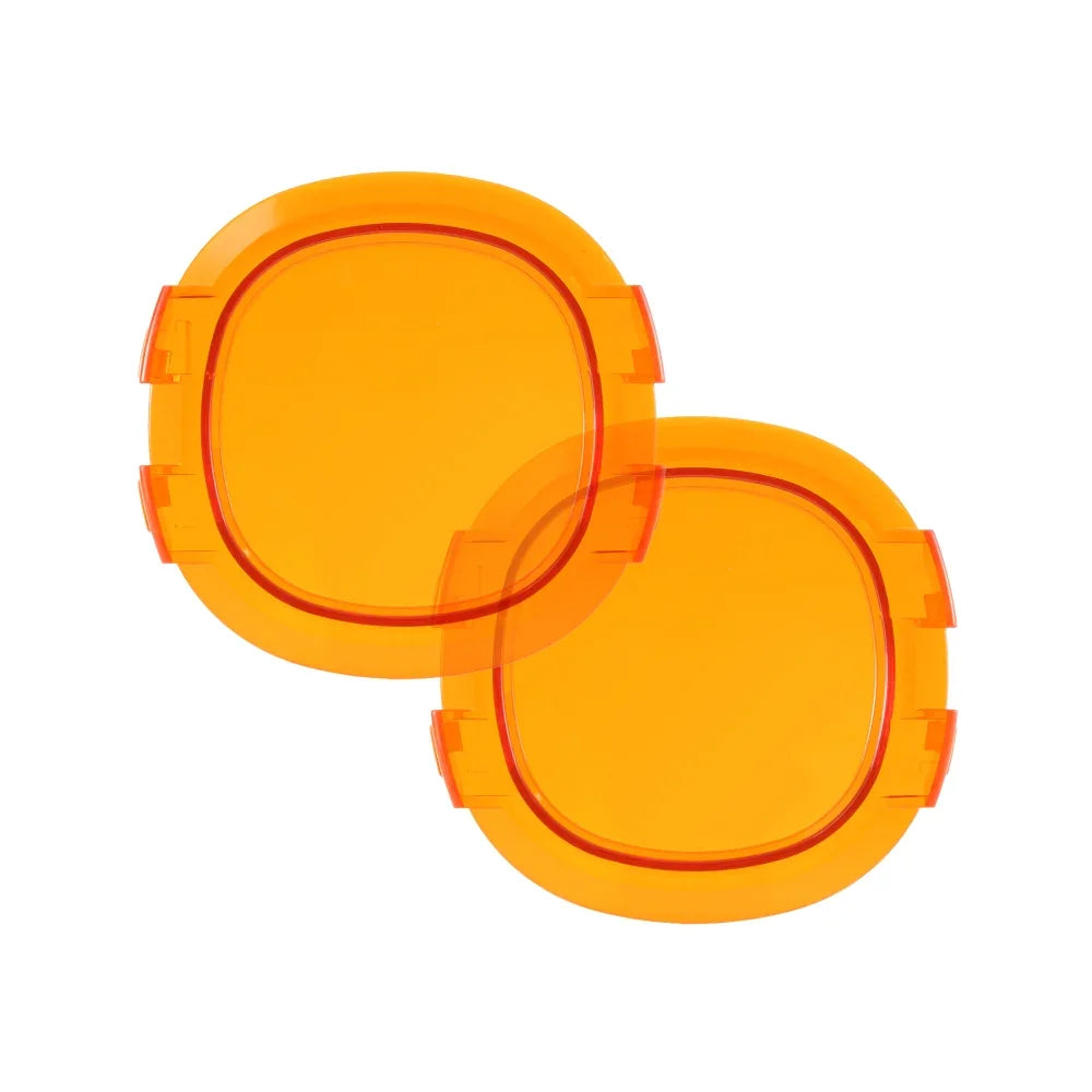 P4 Series 4 Inch Round LED Pod Lights Dark Amber Cover Light Shield Cover — Auxbeam product
