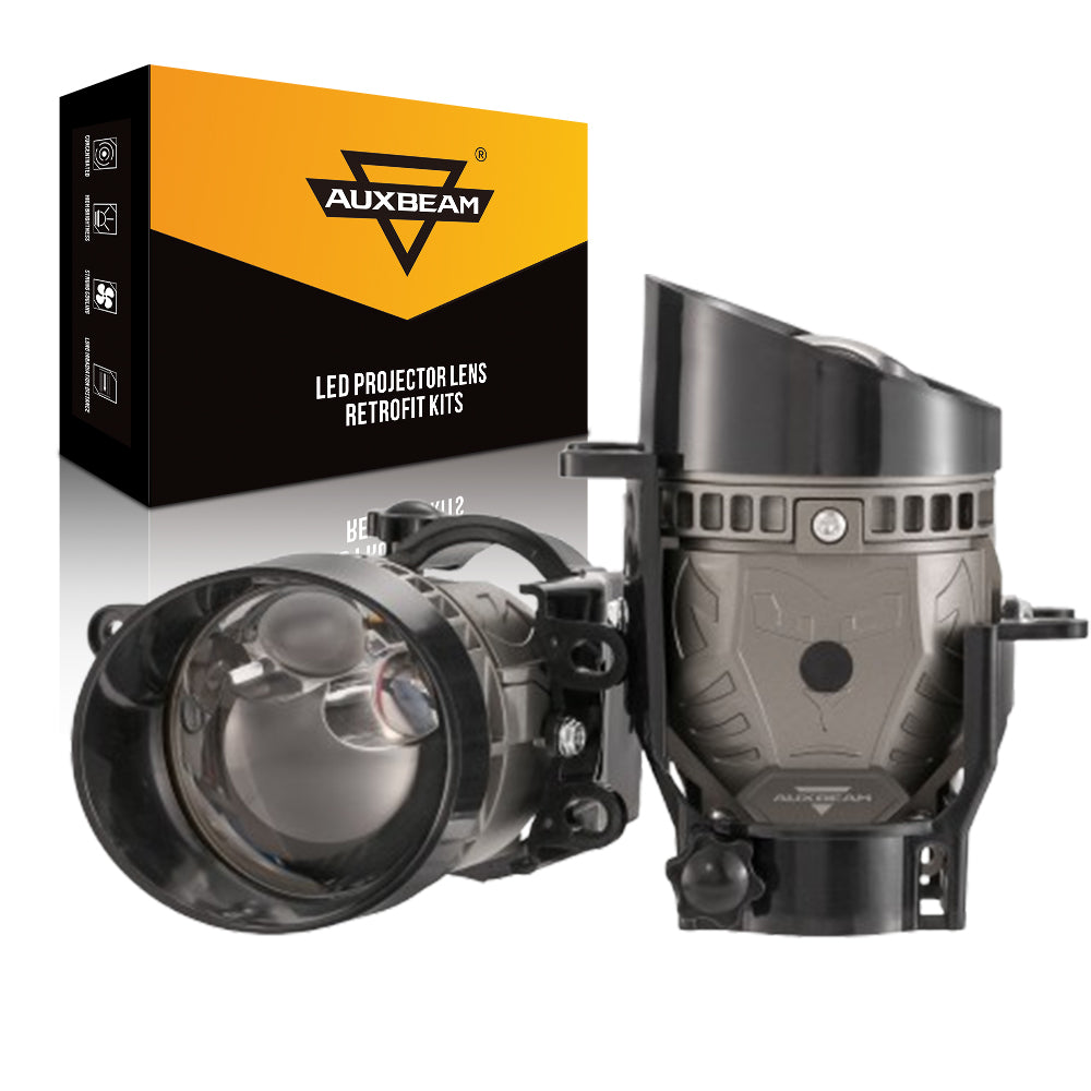 🆕3 Inch Laser Wider Light Triple Direct Bi-LED Projector Lens Fog Light C6 Series 110W 3-Color Switchback For Toyota/Honda/Nissan — Auxbeam product