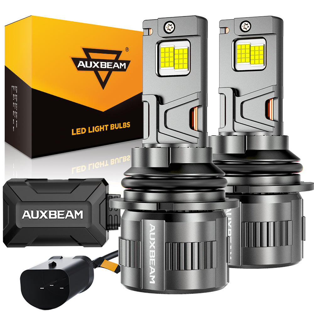 🆕9004/HB1 LED Headlight Bulbs 130W 32000LM F35 Series Dual Compatibility 12V/24V 6500K Cool White | 2 Bulbs — Auxbeam product