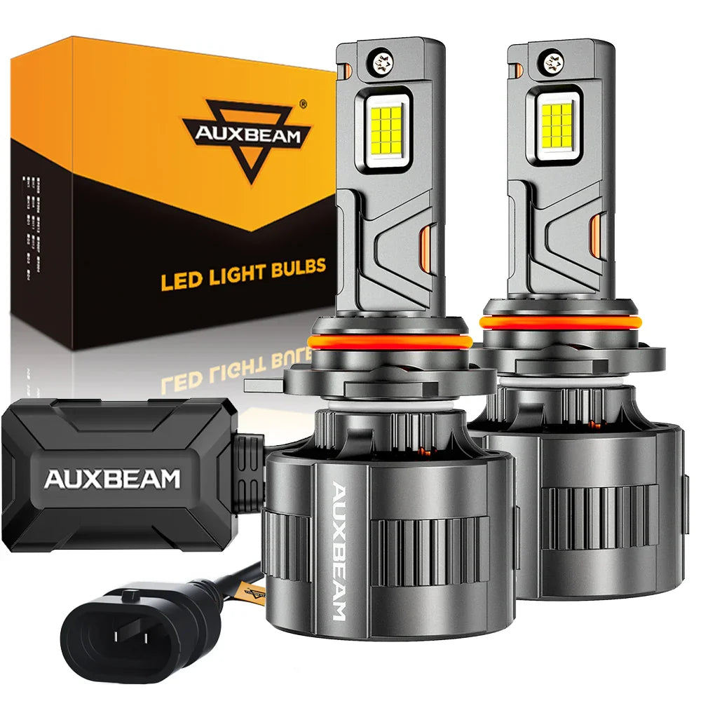 🆕9012/HIR2 LED Headlight Bulbs 130W 32000LM F35 Series Dual Compatibility 12V/24V 6500K Cool White | 2 Bulbs — Auxbeam product
