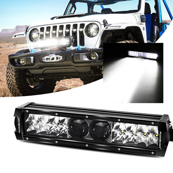 5D-PRO Series 12 Inch/22 Inch/32 Inch/42 Inch/52 Inch Spot LED Light Bar with 5D Projectors — Auxbeam product