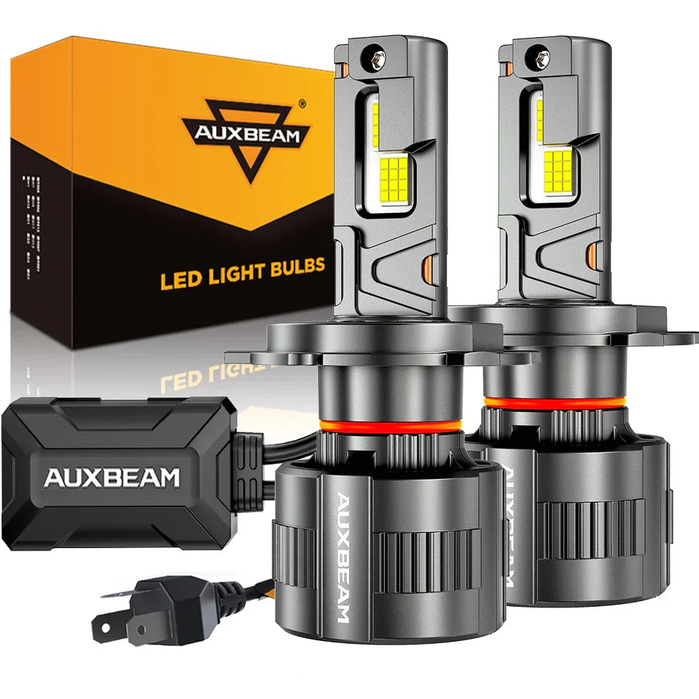 🆕H4/9003 LED Headlight Bulbs 130W 32000LM F35 Series Dual Compatibility 12V/24V 6500K Cool White | 2 Bulbs — Auxbeam product