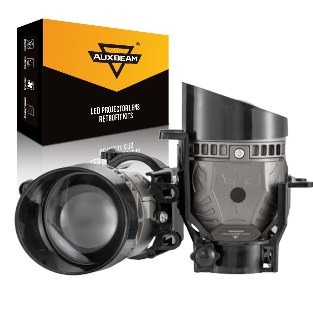🆕3 Inch Bi-LED Projector Lens Fog Light C6 Series 110W 3-Color Switchback HD Lens For Toyota/Honda/Nissan — Auxbeam product