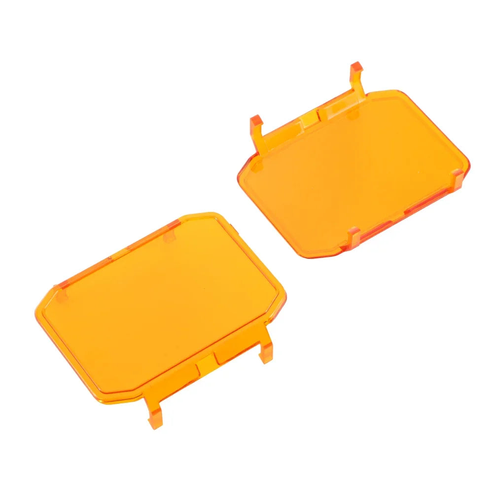 R4 Series 4 Inch LED Pod Lights Dark Amber Cover Light Shield Cover — Auxbeam product