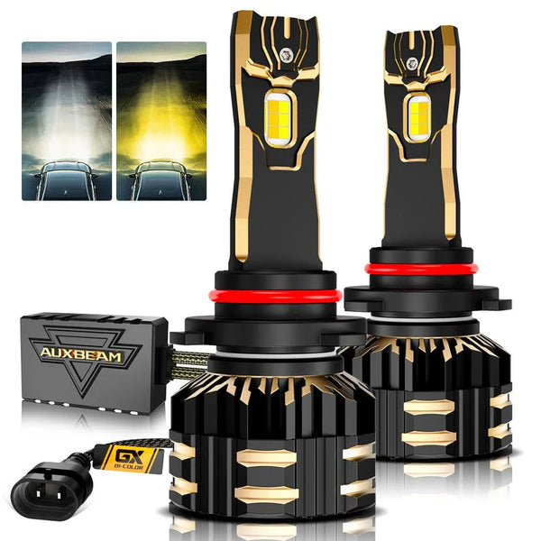 High Power & Brightness GX Bi-Color Series 25000LM 110W LED Headlight Bulbs Dual Color Switchback — Auxbeam product