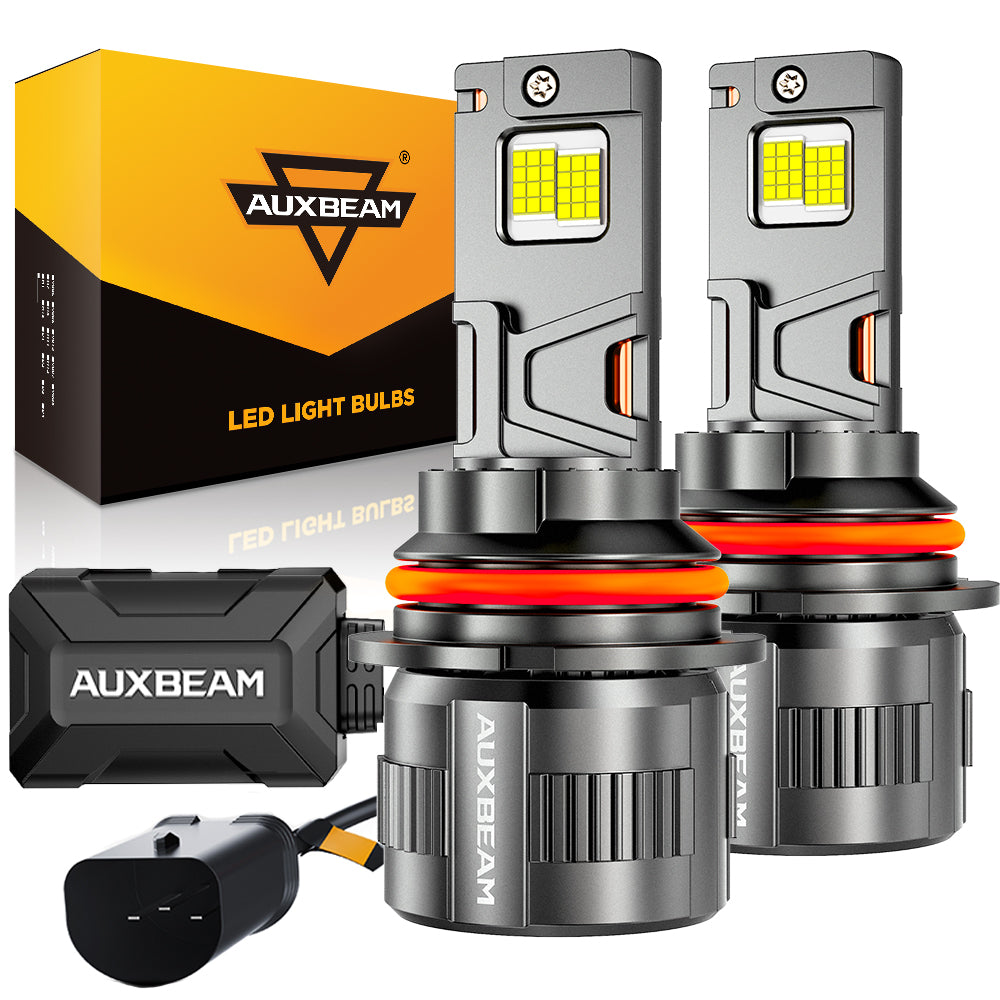 🆕9007/HB5 LED Headlight Bulbs 130W 32000LM F35 Series Dual Compatibility 12V/24V 6500K Cool White | 2 Bulbs — Auxbeam product