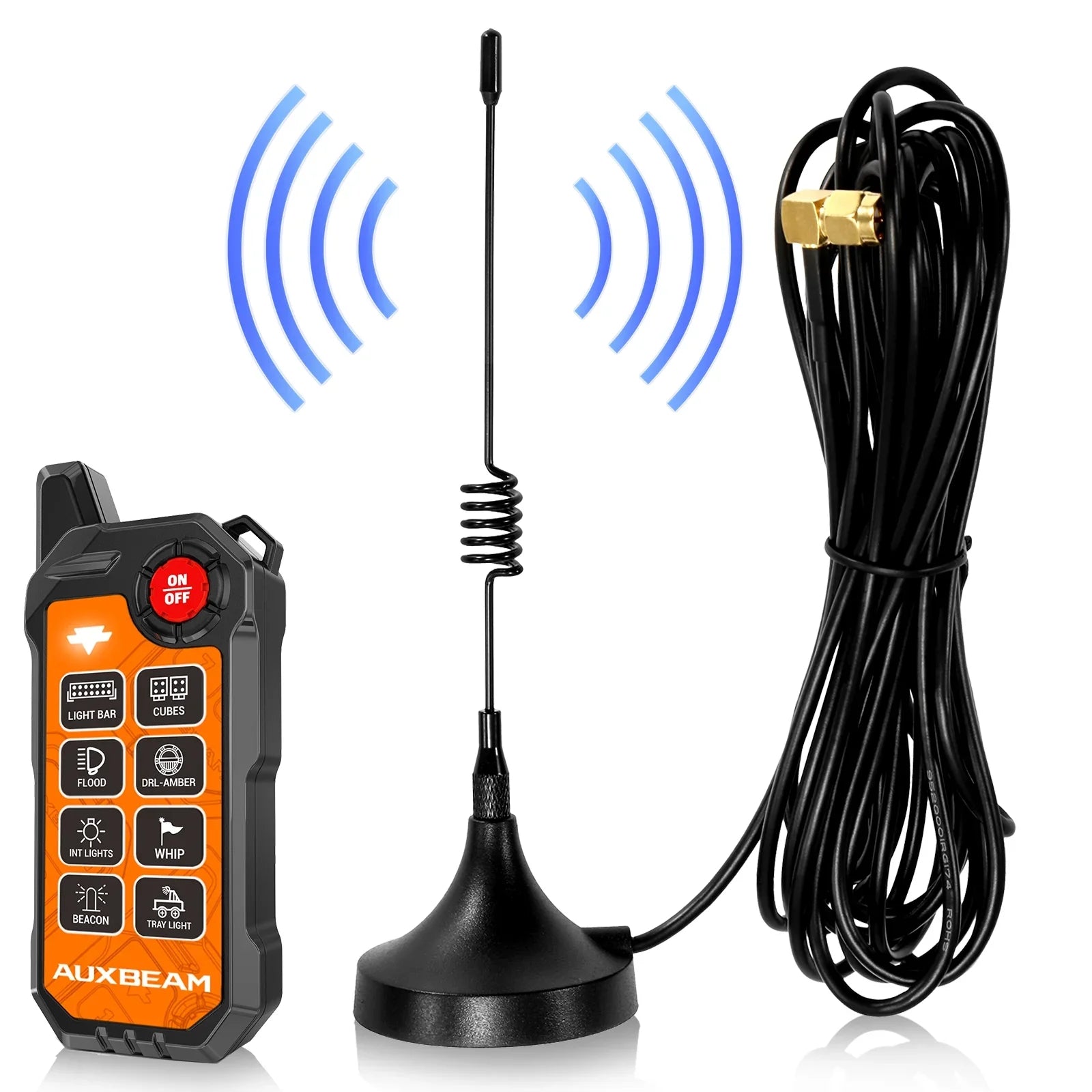 8 Gang Wireless Remote Control Only for KS-80 Knob Switch Panel — Auxbeam product